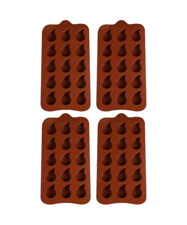 Silicone Chocolate 4pcs Pudding Silicone Tray Jelly Festival Molds Moulds Droplet Gummy Reusable Cube Parties Color Mini Cookie Trays Cake Cute Bar Cuake /1139