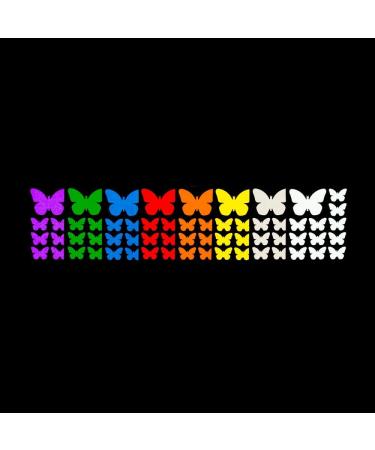RydeSafe Reflective Decals - Purple Butterflies Kit | High Visibility Safety Decals - Buy Online on SooperMarket.com