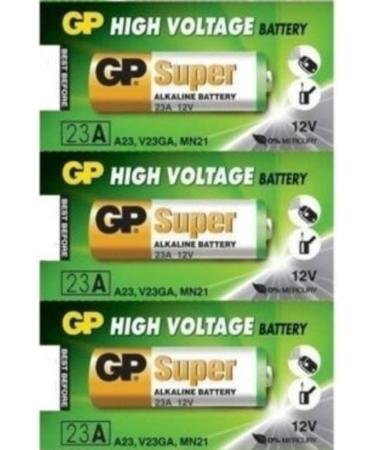 Buy My Battery Supplier Replacement 3 Pack of GP23AE GP 23A MN21 A23 V23GA VR22 12 Volt Batteries - International Shipping Available - Buy Online on SooperMarket.com