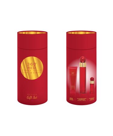 Perry Ellis 360 Red for Women 3-Piece Gift Set 1.13 Fl Oz (Pack of 3)