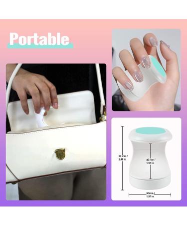 Buy Angnya Mini LED UV Nail Dryer Portable 16W USB Nail Lamp for Gel Nails Perfect for Manicure & Nail Art (Green) - Buy Online on SooperMarket.com