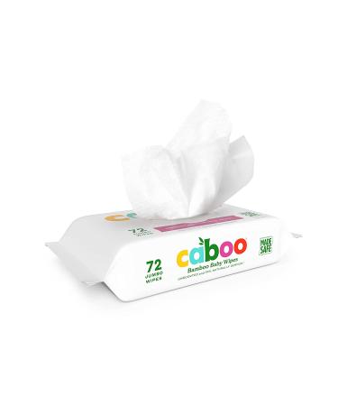Caboo Tree-Free Bamboo Baby Wipes - 216 Count, Unscented, Eco-Friendly & Gentle for Sensitive Skin - 3 Travel Packs, Resealable Tabs - Buy Online on SooperMarket.com