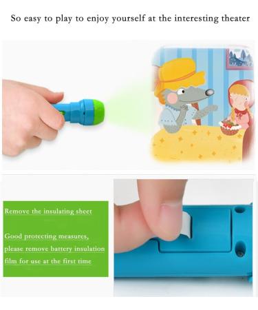 Pueri Projector Flashlight for Kids - 4 Educational Stories | Best Toys for Learning & Fun - Buy Online on SooperMarket.com