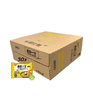 Nissin Demae Ramen Instant Ramen Noodles - Miso Flavour 100g (Pack of 30) by CNMART