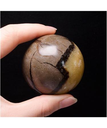 Natural Crystal Rough Ornament 1pc Reiki Septarian Sphere Decorative Polished Crystal Stone Balls for Fengshui Decoration Gift Decoration 1pc 60-70mm - Buy Online on SooperMarket.com