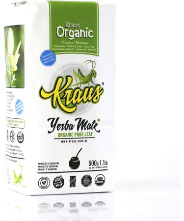 Kraus Pure Leaf Organic Yerba Mate 500g - Pack of 1 | Premium Quality - Buy Online on SooperMarket.com