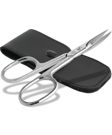 Professional nail scissors made of Solingen - Premium quality with curved cut surface - extra sharp cutting made in Germany including case