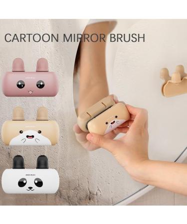 Cartoon Aromatherapy Mirror Brush Tiles Glass Dirt Grime Removal Mirror Wipe Cleaning Tool Cleaning Bathroom Accessories Shower bathroom Body scraper Scrubber Cleaning Easy with & Rubber Body - Buy Online on SooperMarket.com