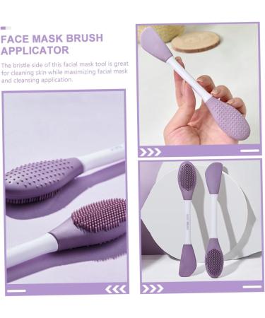 Mikinona Facial Applicator Silicone Cleansing Brush Brush Cleaning Scrubber Applicator Tool Mud Brush Wash Brush Dual Sided Applicator Clay Applicator Plastic Cleaner - Buy Online on SooperMarket.com