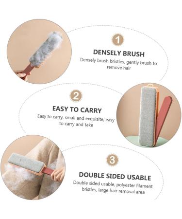 Toddmomy Multi-Function Static Hair Removal Brush - Electrostatic Lint Roller for Clothes & Coats - Pink 19x5.5cm - Buy Online on SooperMarket.com