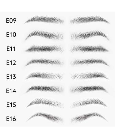 DKAF 3D Hair-Like Eyebrow Stickers - Waterproof & Natural Tattoo - 2 Pcs Brow Shaper Set - E16 - Buy Online on SooperMarket.com