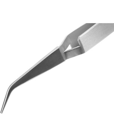 REMOS Stainless Steel Curved Tip Clamp Tweezers 11.5cm - Precision Tool for eCommerce International Shipping - Buy Online on SooperMarket.com