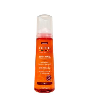 Cantu Wave Whip Curling Mousse with Shea Butter for Natural Hair, 8.4 oz (Packaging May Vary)