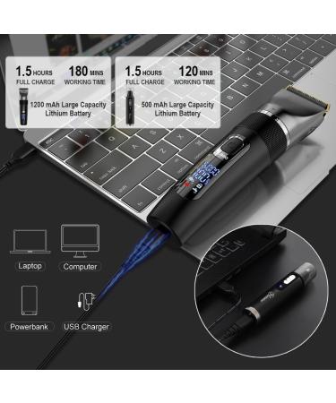 Premium Hair Clippers for Men - Multifunctional Haircut Set with Stainless Steel Blades Beard & Nose Trimmer - International Shipping Available - Buy Online on SooperMarket.com