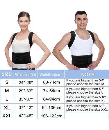 Back Brace Posture Corrector for Women Men -Adjustable and Breathable Support Scoliosis Back Brace for Waist Back and Shoulder Pain - Improve Back Posture for Body Correction and Lumbar Support M(29"-33") - Buy Online on SooperMarket.com