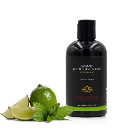 Organic After Shave Minty Splash 8oz