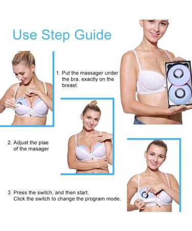 Enlargement Pump Wireless Massager  USB Electric Vibration Bust Lift Enhancer Machine with Hot Compress Function and Remote Control for Chest Enlargement Anti Sagging(Blue) - Buy Online on SooperMarket.com