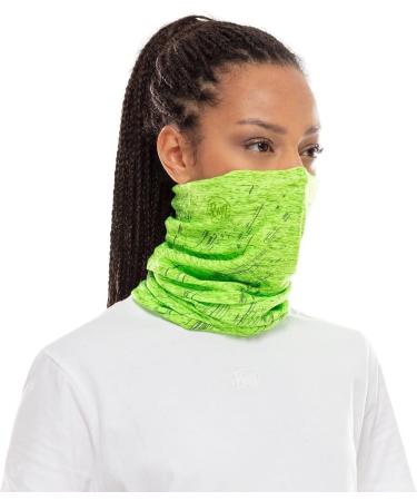 Buff Reflective Multifunctional Scarf R-Logopaint Lime Perfect for Outdoor Adventures | International Shipping Available - Buy Online on SooperMarket.com