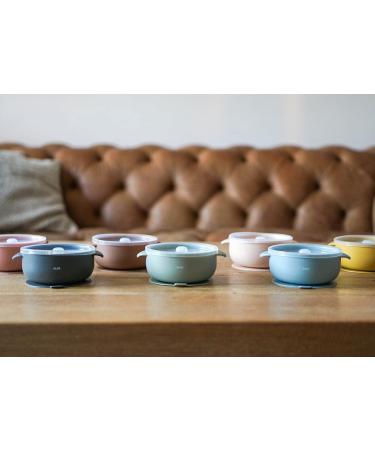 Olgs Silicone Bowl with Lid & Suction Cup for Babies | BPA-Free Dishwasher Safe Children's Dishes | Slipproof & Easy to Clean - Blue - Buy Online on SooperMarket.com