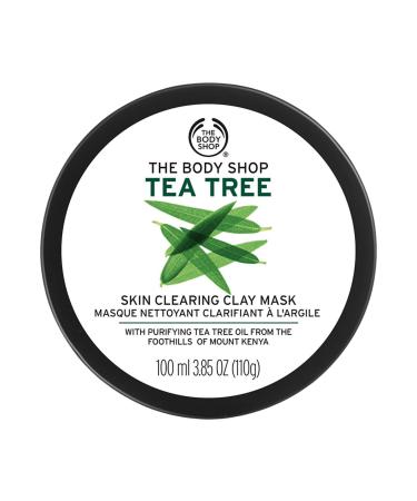 The Body Shop Tea Tree Skin Clearing Clay Mask Purifying Refreshing Mask For Oily Blemished Skin Vegan 3.85 oz