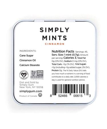 Simply Mints Cinnamon 1.1 oz - Refreshing Mint Tin for Fresh Breath - Buy Online on SooperMarket.com