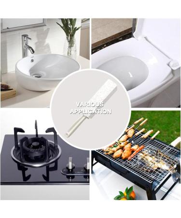 DDLuck 2 Pack Pumice Stone Cleaning Stones with Handle - Toilet Bowl Cleaner Hard Water Ring Remover Rust Grill Cleaner for Kitchen Bathroom & Household - Buy Online on SooperMarket.com