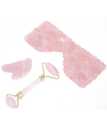 Face Roller Massager Facial Roller Set Beauty Skin Care Tools Roller Gua Sha Tool Gua Sha Board for SPA Acupuncture Point Treatment