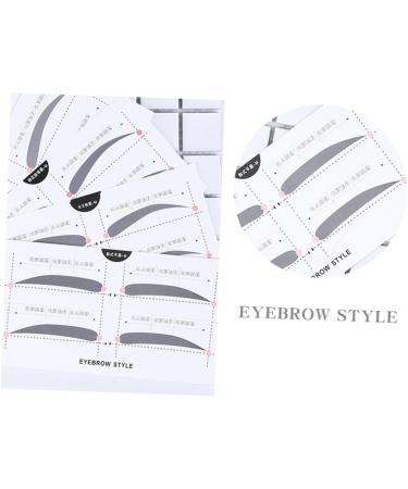 Didiseaon 2 Eyebrow Template with Strap Beauty Eyebrow Makeup Tools Eyebrow Stickers Portable A607 Card - Buy Online on SooperMarket.com