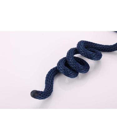 Merauno Lead Rope for Horse - Tie Rope in Various Stylish Designs Lead Rope Pony Donkey Goat with Panic Hook Black Blue Rose Gold Beige (Navy Blue Panic Hook) - Buy Online on SooperMarket.com