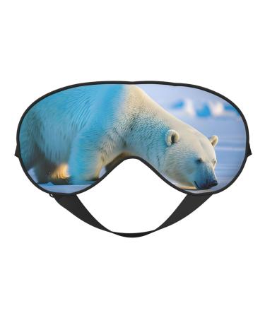Polar Bear Soft Sleep Eye Mask Female Breathable Eye Patch Perfect for Travel and Relaxation