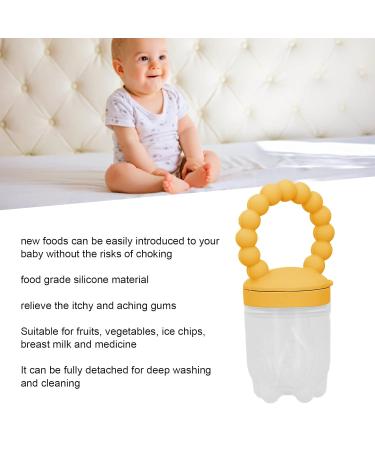 Buy Fruit Pacifier Feeder - Yellow Multifunctional Food & Gum Relief Tool for Babies - Buy Online on SooperMarket.com