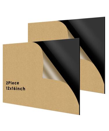 2 Pack 12 x 16 Inch Acrylic Black Reflective Display Table Riser for Professional Product Photography, Background Boards for Product Table Top Photography Shooting