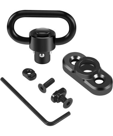 FANGOSS Two Point & Traditional Mlock Sling Rail Mounts with 1.25 Inch QD Push Button Swivel Loop - 2 Pack - Buy Online on SooperMarket.com