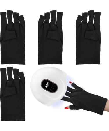 2 Pair Anti UV Gel Manicure Gloves - Professional Fingerless Protection for Nail Art DIY - Moisturizing & Skin Care - Home & Outdoor - 2 Pairs - Buy Online on SooperMarket.com