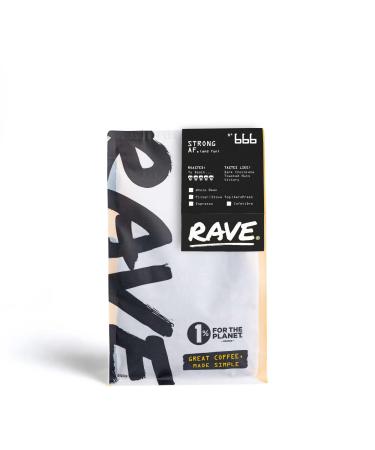 Rave Coffee - Strong AF Blend N 666 Espresso Grind Freshly Roasted Ground Coffee 250g 250 g (Pack of 1) Espresso