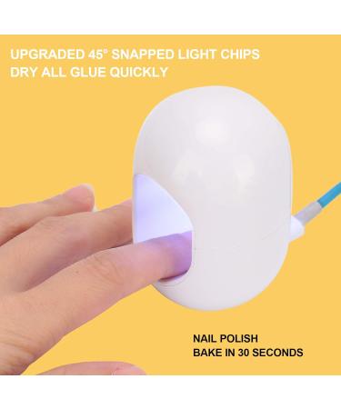 Mini UV LED Nail Lamp - 5W Portable Quick-Drying Nail Dryer for Gel Manicure - Ideal Nail Art Tools for Home & Travel - Buy Online on SooperMarket.com