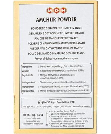 Mdh Amchur Powder Masala 3.5 Oz 100 G - Authentic Indian Mango Spice Blend - Buy Online on SooperMarket.com