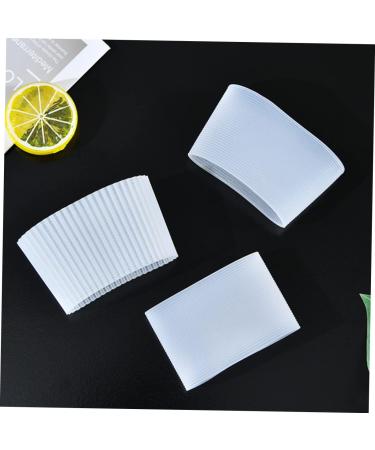 MUSISALY 27 Pcs Silicone Cup Cover Coffee Tea Cup Sleeves Coffee Travel Mugs Cup Insulator White - Buy Online on SooperMarket.com