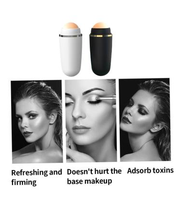 Volcanic Oil Absorbing Roller | Face Oil Control Stick | Black Skin Care Tool for Oily Skin - Buy Online on SooperMarket.com