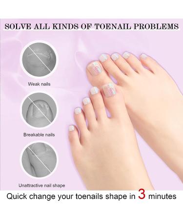 Saviland 500PCS Toe Nail Tips & Solid Glue Gel Kit for Nail Salon & Home DIY - Buy Online on SooperMarket.com
