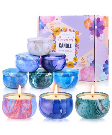 Aottom fragrance candles gift set (9 * 75g) fragrance candle Christmas gift set women natural soy wax aroma candles fragrance candles Christmas tealight aromatherapy candles for Christmas
