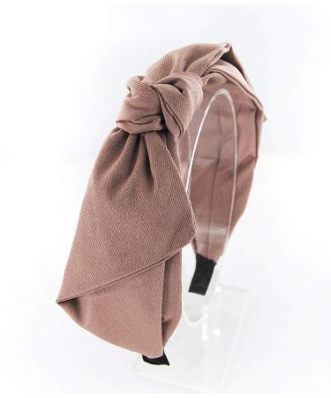 Buy Axy Vintage Bow Headband for Ladies | Light Shine Beige Fabric Hairband - Stylish & Elegant - Buy Online on SooperMarket.com