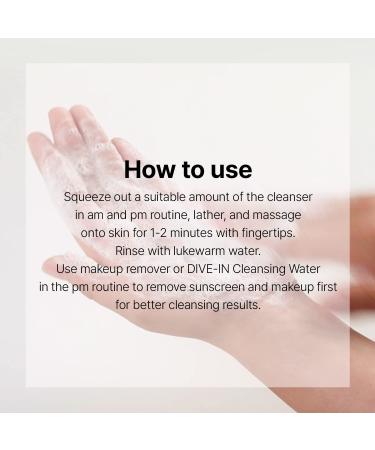 Torriden DIVE-IN Hydrating Cleansing Foam Face Wash 5.07 fl oz - With Hyaluronic Acid, Panthenol, Allantoin - Vegan & Cruelty Free | Korean Skin Care - Buy Online on SooperMarket.com