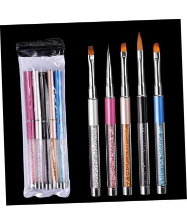 EXCEART Nail Paint Marker Nail Liner Pens Nail Dotting Pen Nail Art Dotting Pen Nail Art Pen Nail Drawing Pen Nail Marker Pen Acrylic Nail Brush Manicure Tools Embellishment Pen Crystal medium Silver - Buy Online on SooperMarket.com