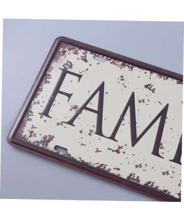 Alipis Home Decor Vintage Decor Vintage Sign Wall Decor License Plate Decorations European and American - Buy Online on SooperMarket.com