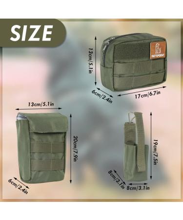 Pattepoint Hip Pocket Utility Bag for Dogs | Receptive Patches Westernware Accessories & Tactical Harness Set - Green - Buy Online on SooperMarket.com