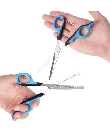 Professional Pet Grooming Scissors Set for Dogs & Cats - Straight Shears, Thinning Scissors, Grooming Comb - Small Dog Face, Ear, Paw Hair Trimming - Buy Online on SooperMarket.com