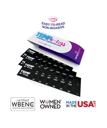 Fast Reading Disposable Forehead Thermometer Strips | Temp-N-Toss - Accurate Hygienic & Easy-to-Use Fever Indicator for Adults (6) - Ship Internationally - Buy Online on SooperMarket.com