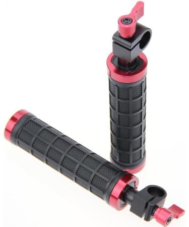 CAMVATE DSLR Handle Grips with Rod Clamp for 15mm Rod Rig Rail Support - 1 Pair (Model 1076) - Buy Online on SooperMarket.com