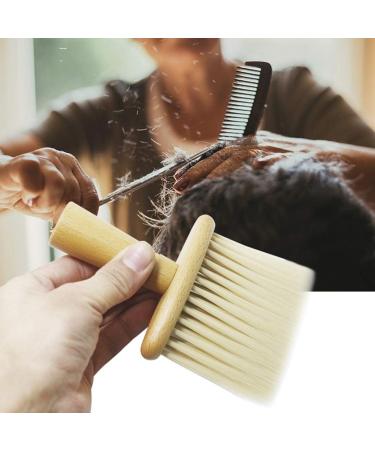 Neck Duster Brush Wooden Handle Haircut Neck Duster Brush For Barber Shop Hairstylist Broken Hair Sweep Brush for for Face and Neck - Buy Online on SooperMarket.com